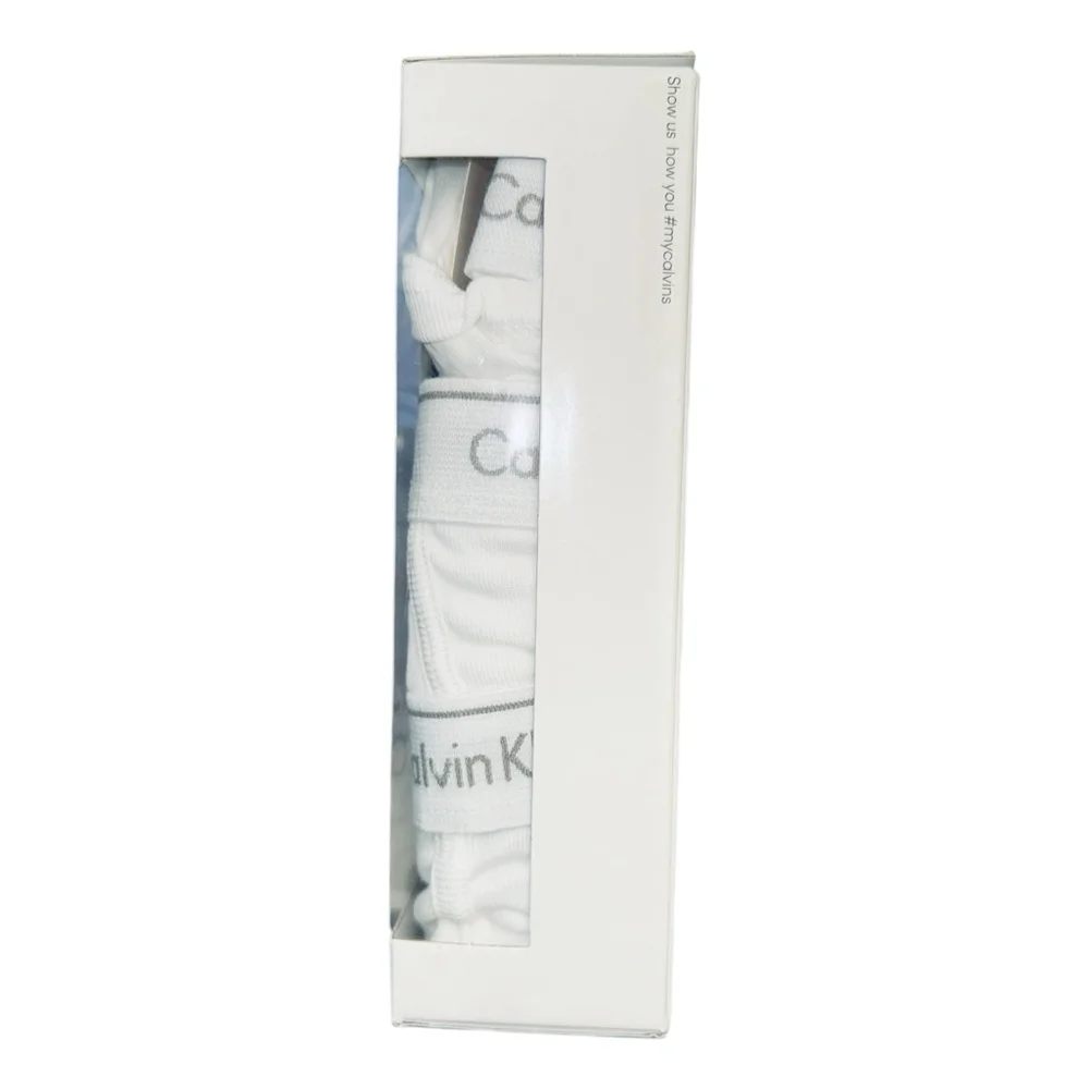 Calvin Klein Mens XL Brief 3 Pack White Classic Fit 100% Cotton Underwear New‎